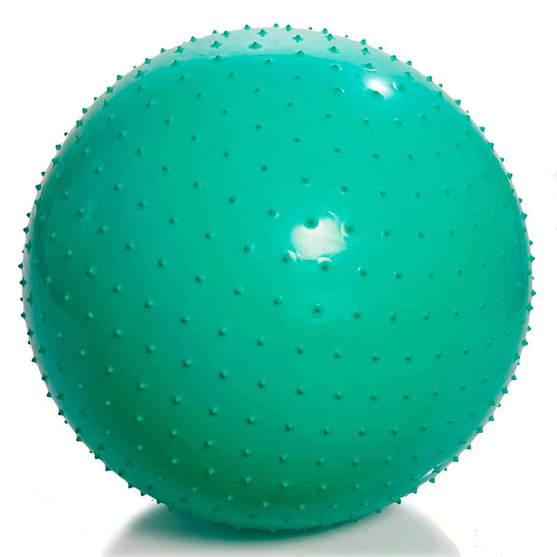 Мяч гимнастический игольчатый с насосом М-185 (85 см, зеленый)