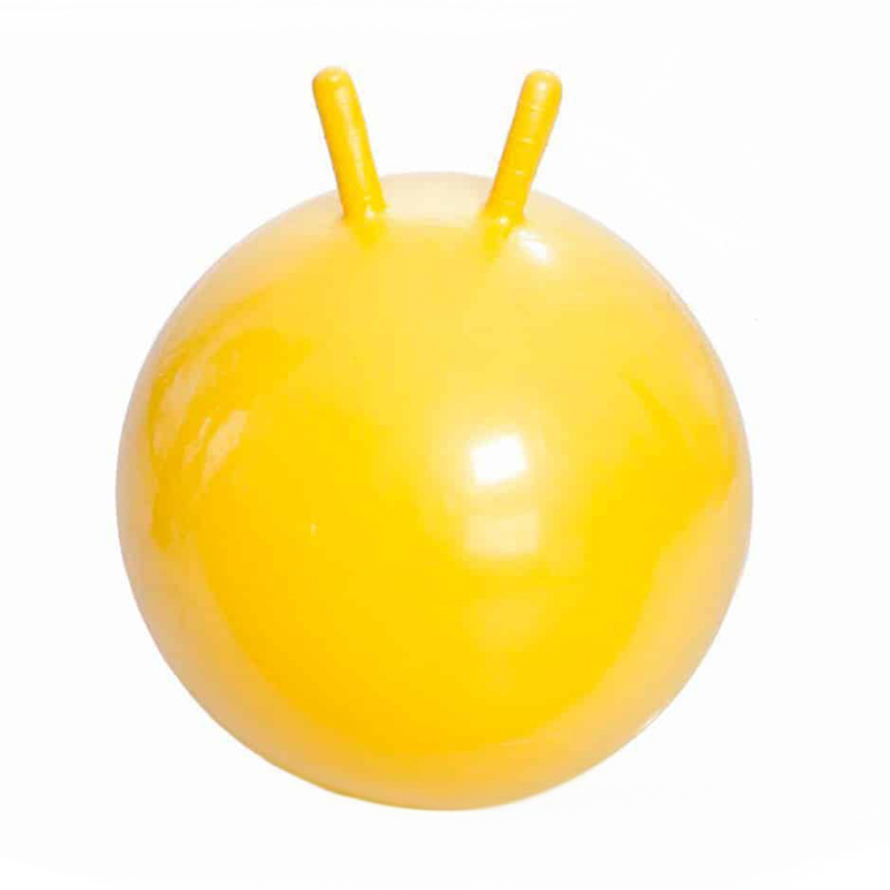 Мяч гимнастический с рожками с насосом М-345 (45 см, желтый)