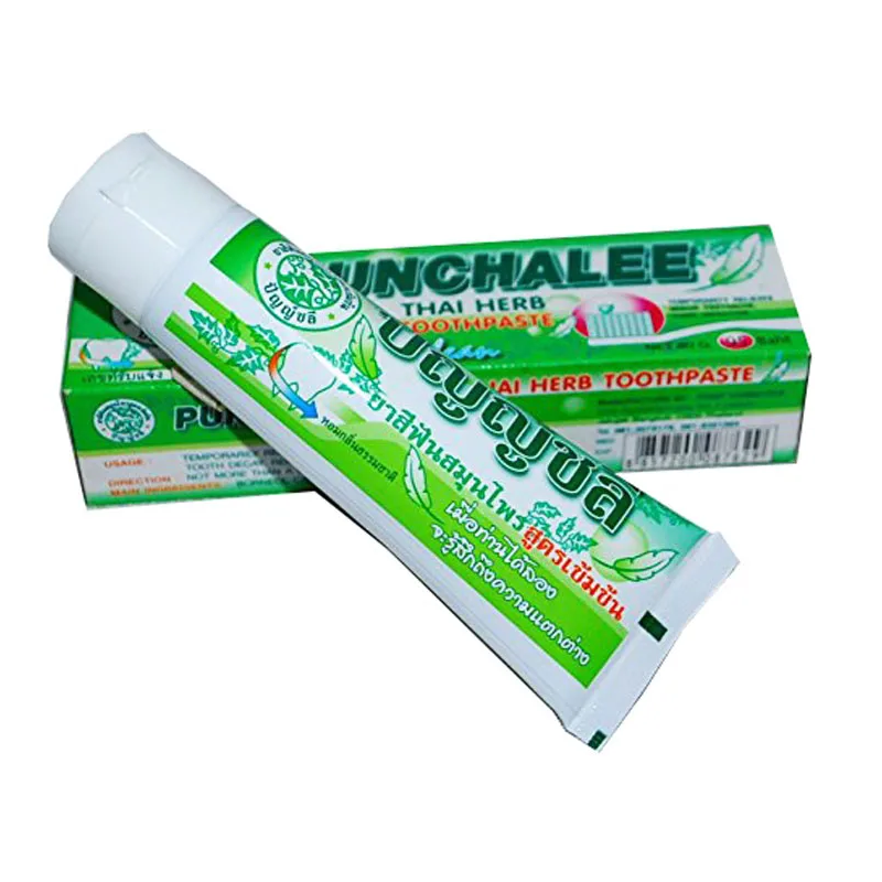 Зубная паста растительная “Punchalee Thai Herb Toothpaste” отбеливающая с травами, 50гр, арт.7650