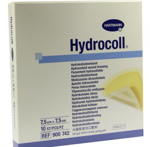 Повязка гидроколлоидная 7,5х7,5 см HYDROCOLL для лечения и профилактики пролежней (1 штука)