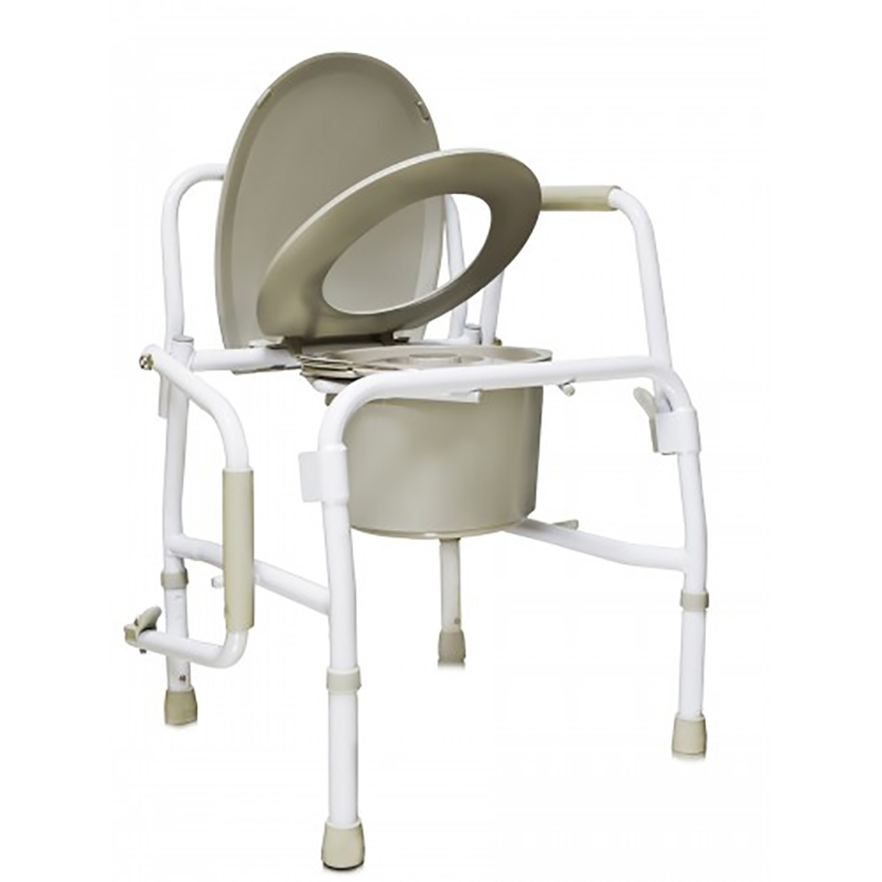 Кресло-туалет АМСВ6807 с опускающимися подлокотниками (до 100кг)