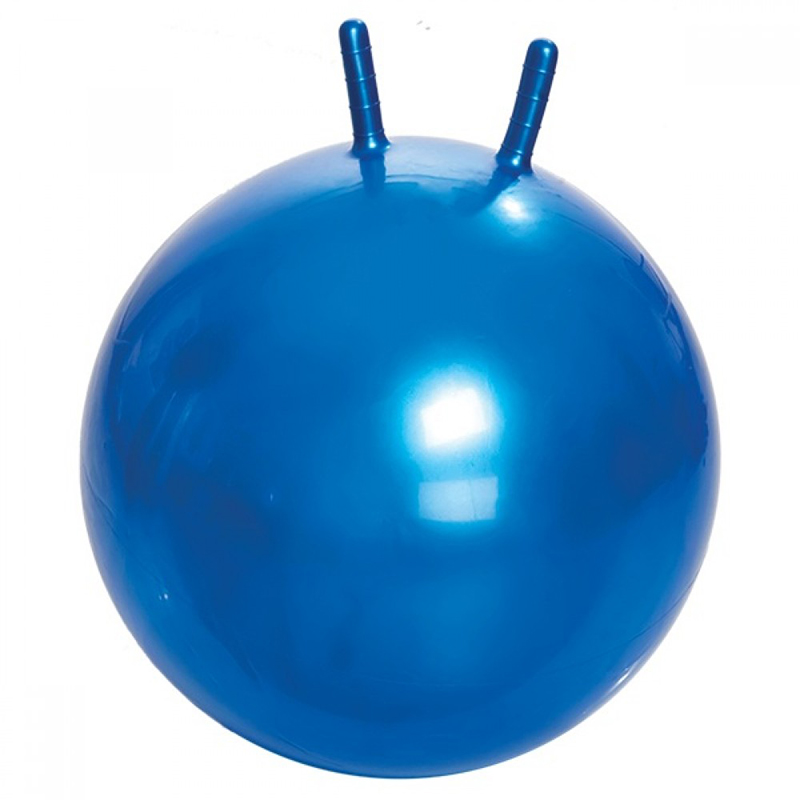 Мяч гимнастический с рожками с насосом М-365 (65 см, синий)