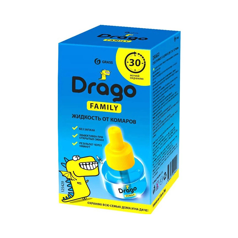 Жидкость от комаров «Drago Family» (30мл)