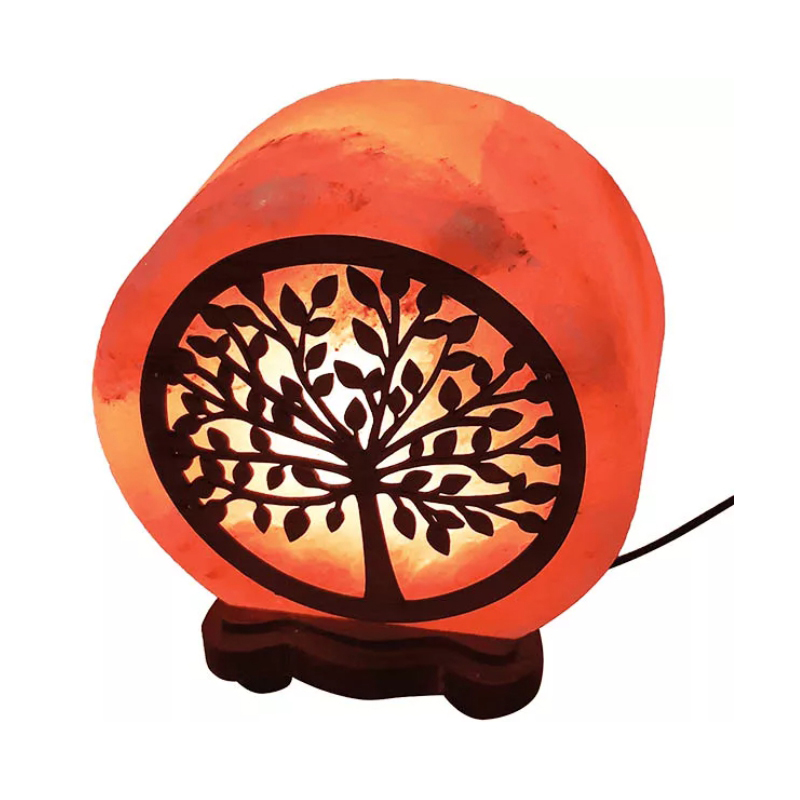 Солевая лампа Wonder Life с картинкой “Денежное дерево” (2,4 кг)