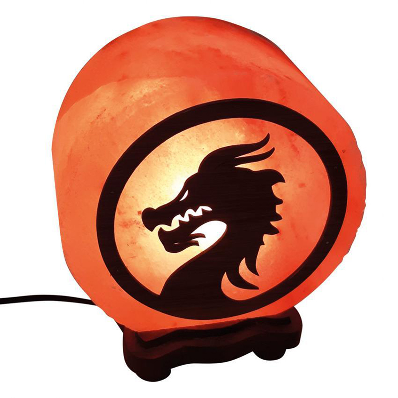 Солевая лампа Wonder Life с картинкой “Дракон” (3,3 кг)