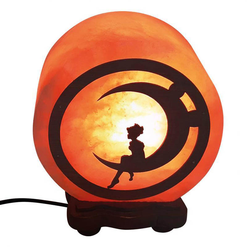Солевая лампа Wonder Life с картинкой “Мальчик на луне” (3,3 кг)