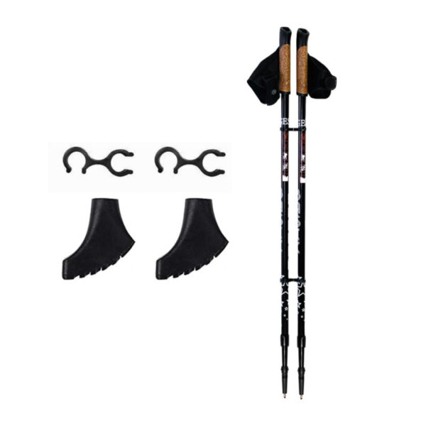 Палки для скандинавской ходьбы, двухсекционные (80-135см) Basic Walker, GESS-919