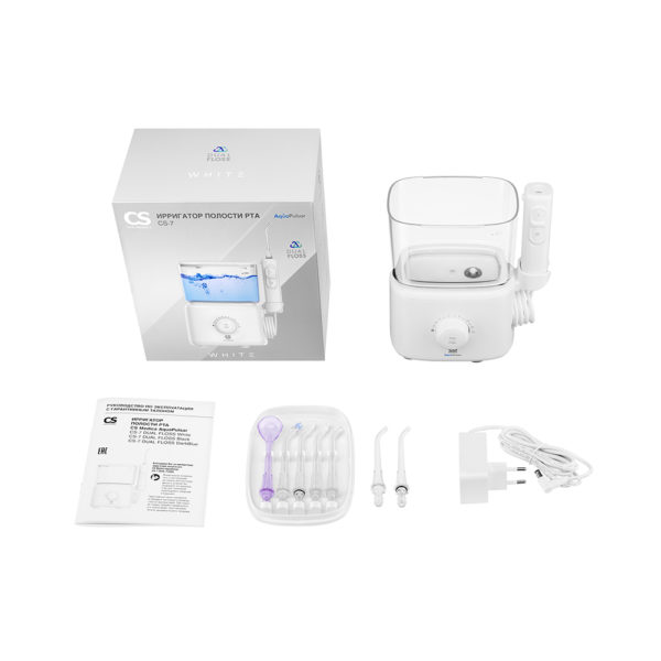 Ирригатор полости рта CS Medica AquaPulsar CS-7 DUAL FLOSS White